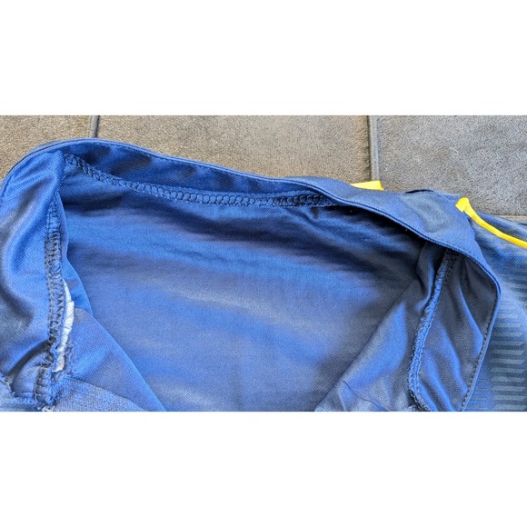 Men's Size Large Brewers Blue T-Shirt 1/4 V-Neck Lightweight - Picture 8 of 12